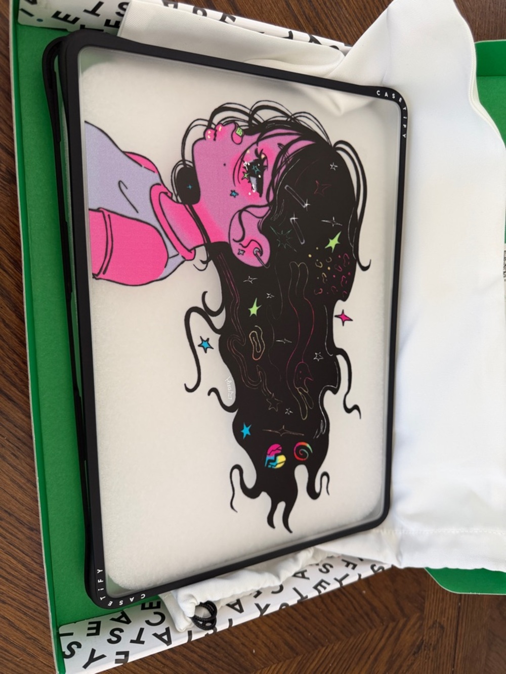 MacBook Pro 13-inch (M1-M2/Intel) Casetify Pink & Black Cosmic Girl Laptop Case